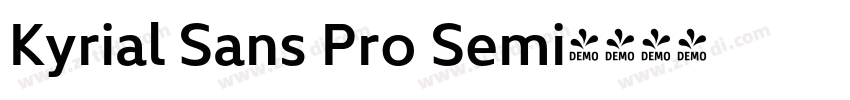 Kyrial Sans Pro Semi字体转换